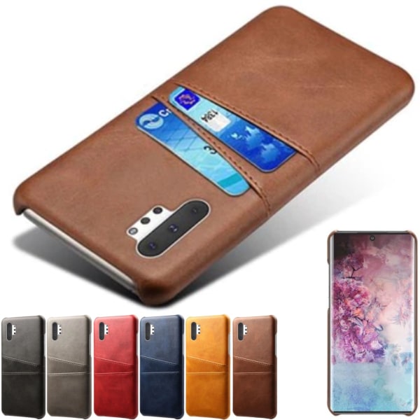 Samsung Galaxy Note10+ etui - Lysebrun / beige Note10+