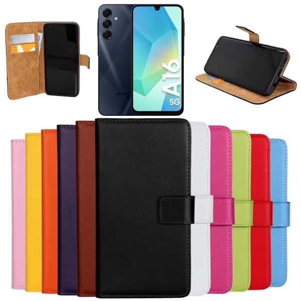 Samsung Galaxy A16 pungetui pung etui cover sort - Sort SAMSUNG A16 5G / 4G