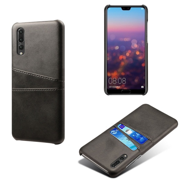 Huawei P20 Pro skal kortholder - Black