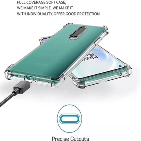 OnePlus 8 cover Army V3 Transparent