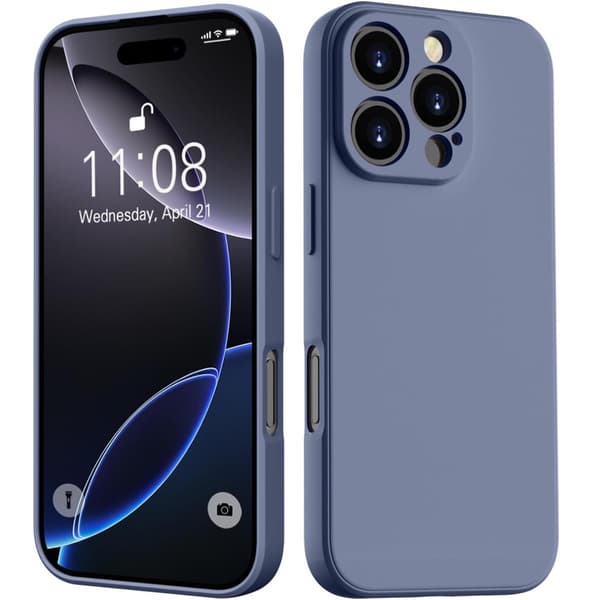 iPhone 16 Pro Max skal mobilskal fodral TPU / silikon blå - BLÅ IPHONE 16 PRO MAX