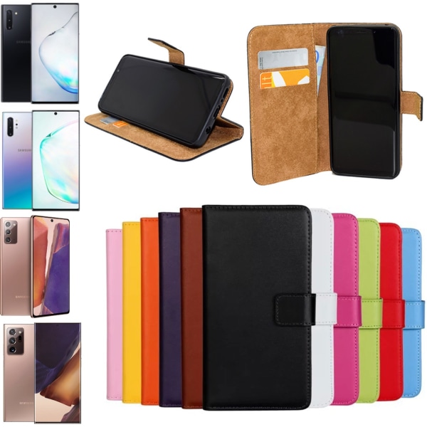 Samsung Note10/Note10+/Note20/Note20Ultra plånbok skal fodral - Brun Note20 Ultra