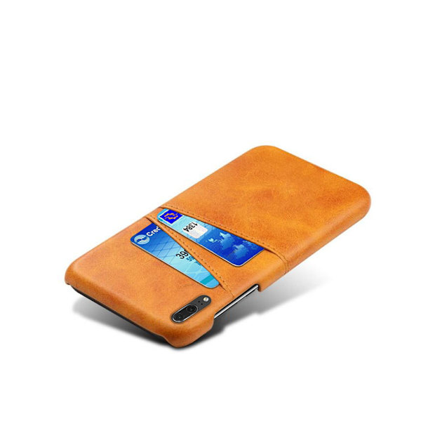 Kortholder Huawei P20 cover mobilskal hul til oplader hovedtelefoner - RED