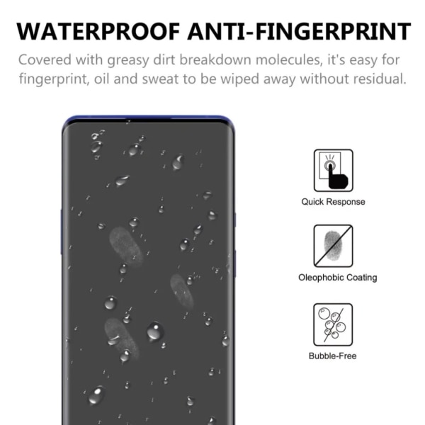 OnePlus 8 näytönsuoja 9H sopii kuorikuulokkeisiin - Transparent OnePlus 8