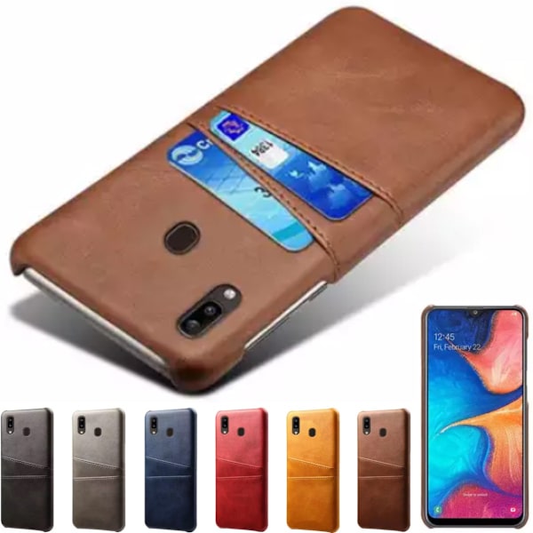 Samsung Galaxy A40 -kotelo korttipaikalla Harmaa A40
