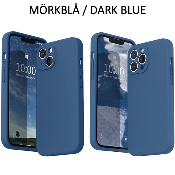 iPhone 13 Pro/ProMax/Mini shell mobilt cover TPU - Vælg din: Mörkblå Iphone 13