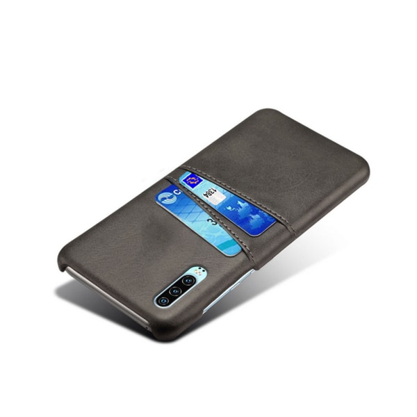 Huawei P30 -kotelo, korttikotelo, jossa on aukot laturille ja kuulokkeille Black