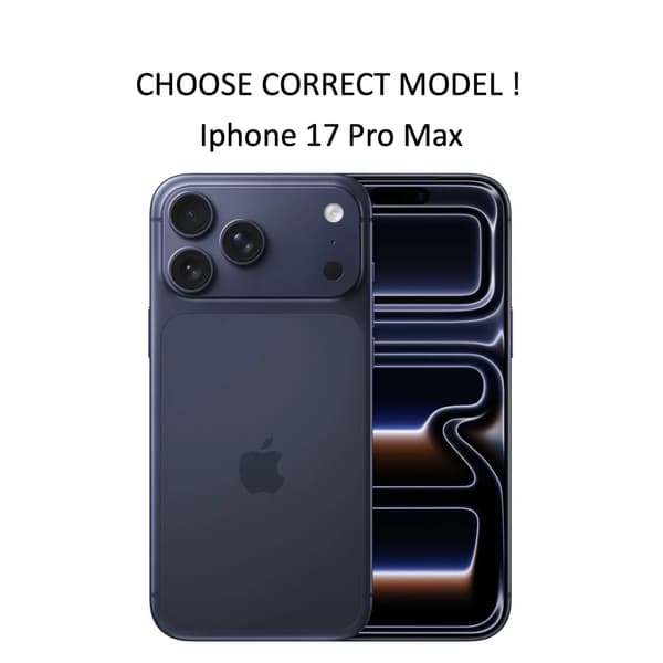 Iphone 17 Pro Max plånbok skal fodral korthållare - SVART IPHONE 17 PRO MAX