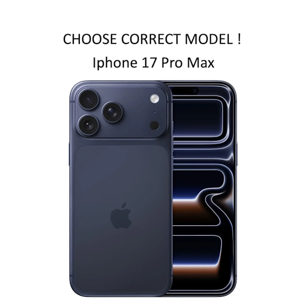 Iphone 17 Pro Max pung etui kortholder - Orange IPHONE 17 PRO MAX