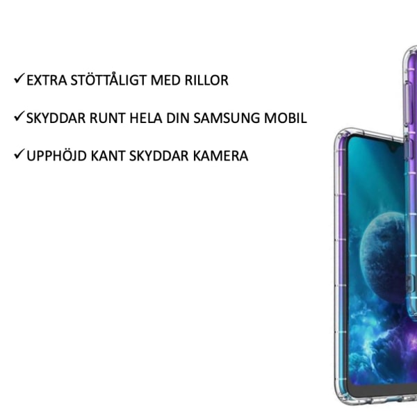 Vælg Samsung Galaxy A21s/A41 skal etui pude - Transparent Galaxy A21s case