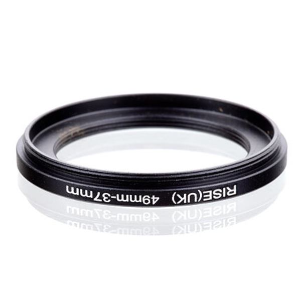 49 - 37 mm adapterring / step-down ring svart