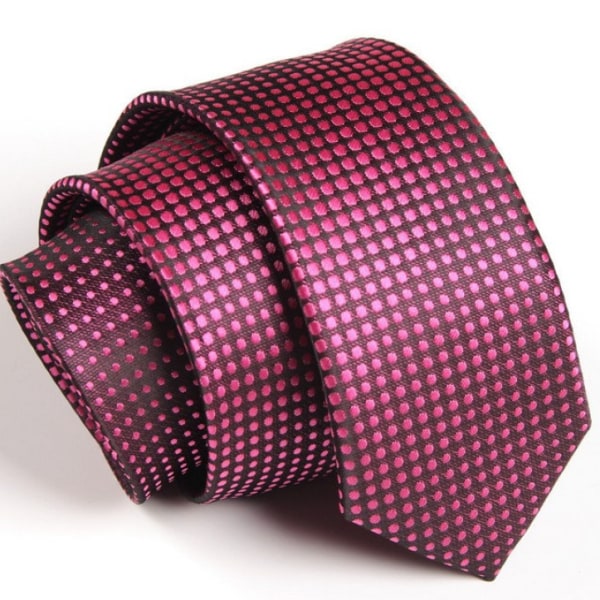 Smal slips i olika färger och mönster Cerise / svart