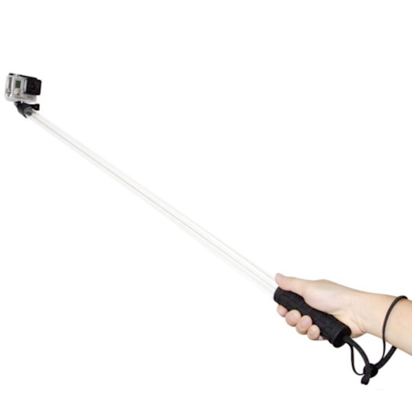 Långt stativ / monopod med transperent flytande arm Genomskinlig