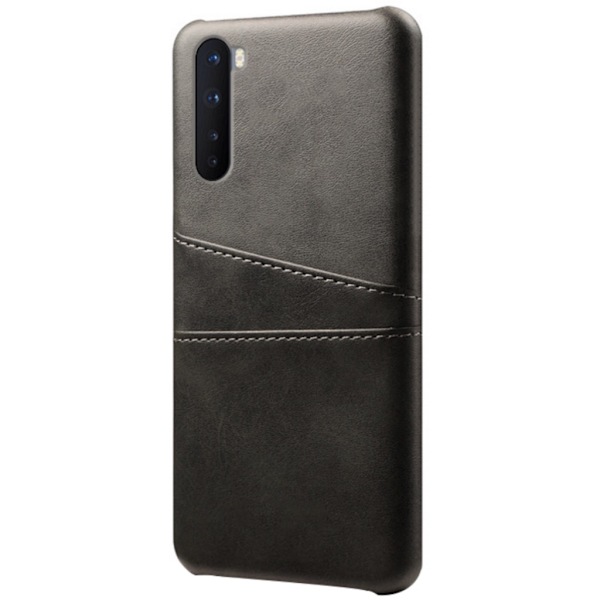 Kortholder OnePlus Nord cover mobilcover udskæring oplader hovedtelefoner - Black OnePlus Nord