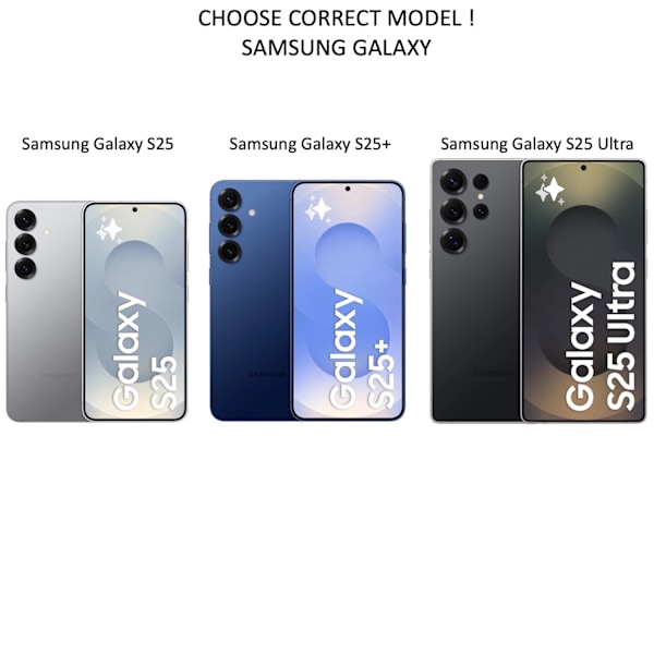 Samsung Galaxy S25 Ultra skal mobilskal silikon / TPU - VÄLJ: SVART Samsung S25 Ultra