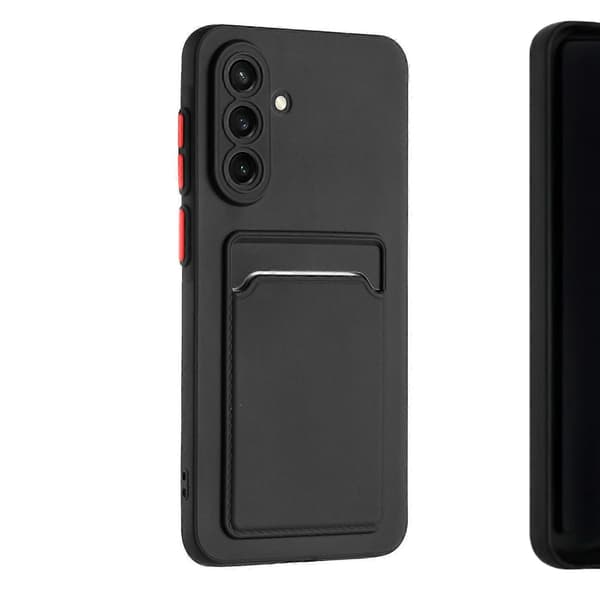 Mobilcover til Samsung Galaxy A57 cover med kortplads sort