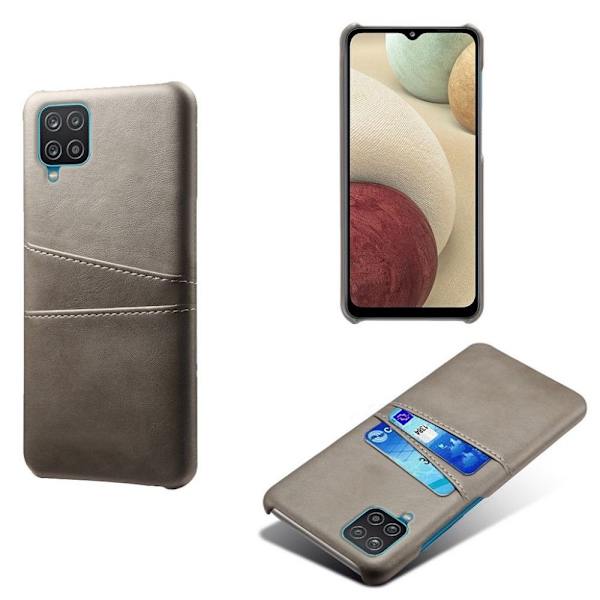 Samsung Galaxy A12 -kotelo korttipaikalla - Harmaa A12