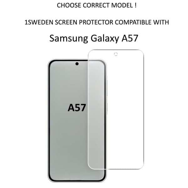1SWEDEN skärmskydd för Samsung Galaxy A57 - Härdat Glas 1-pack Transparent