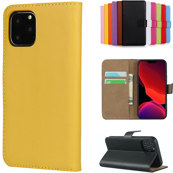 iPhone 12/12 Pro Wallet Case Pung Case Cover Gul - Gul iPhone 12 / 12 Pro
