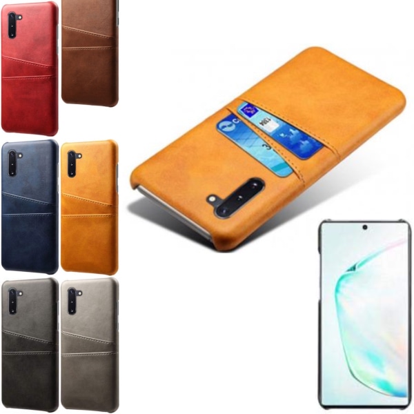 Samsung Galaxy Note 10 cover mobil cover hul til oplader hovedtelefoner - Red Note10