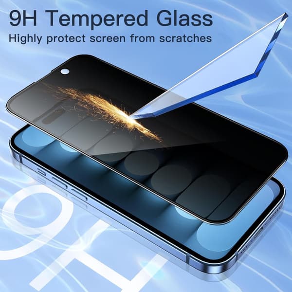 Iphone 16 Pro/ProMax/Plus/skal skärmskydd privacy - transparent IPHONE 16 PLUS