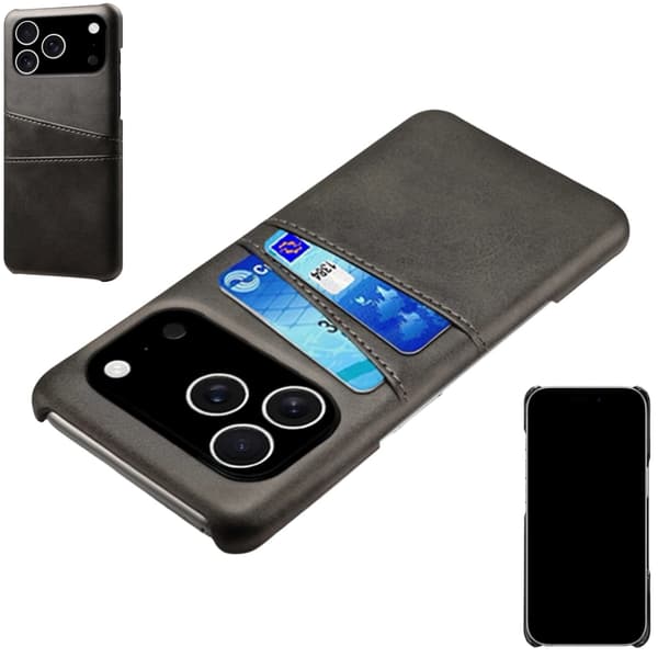1SWEDEN etui kortholder til iPhone 17 Pro Max - mobilcover sort BLACK Iphone 17 Pro Max