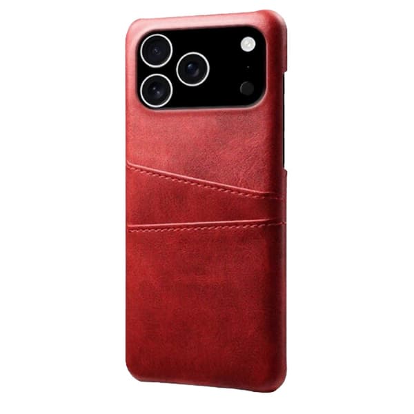 1SWEDEN korttikotelo Iphone 17 Pro Max kuorelle - Red iPhone 17 Pro Max