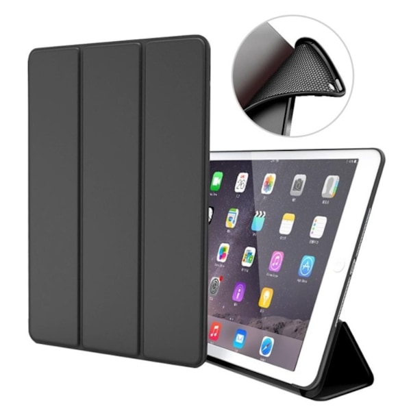 Alla modeller silikon iPad fodral air/pro/mini smart cover case- Svart Ipad Air 1/2 & Ipad 9,7 Gen5/Gen6