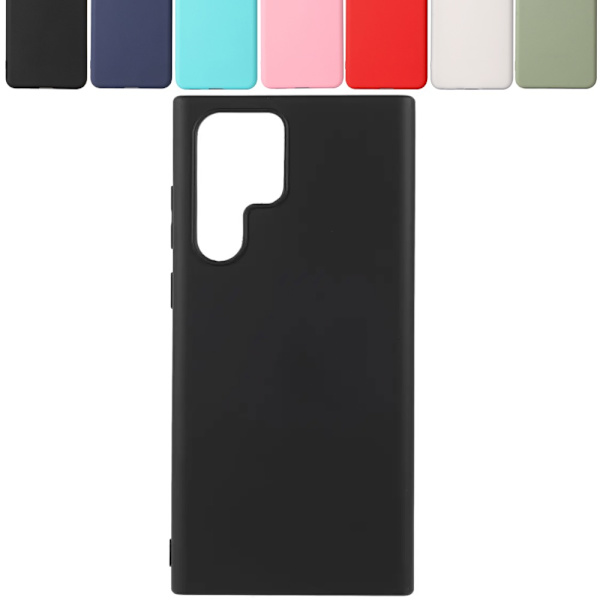 Silikon TPU skal Samsung S22 Ultra cover mobilcover skærmbeskyttelse - Green Galaxy S22 Ultra 5G