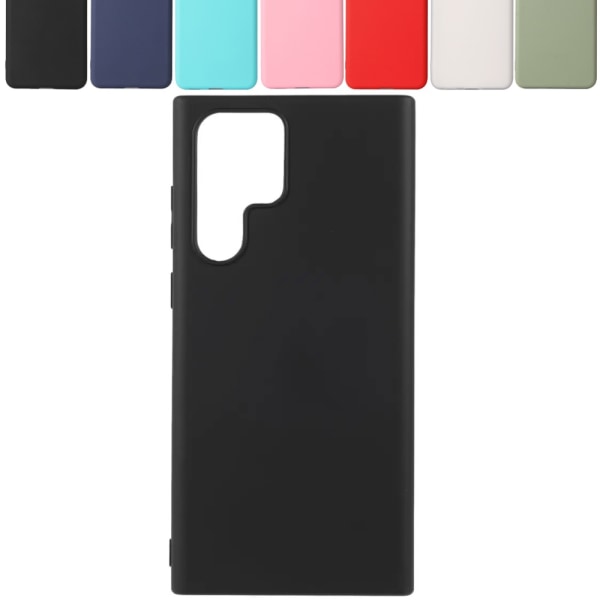 Silikoni TPU-kuori Samsung S22 Ultra Case Mobile Cover näytönsuoja - Pink Galaxy S22 Ultra 5G