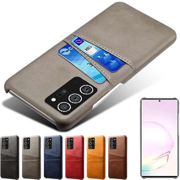 Samsung Galaxy Note20 Ultra coverkort - Lysebrun / beige Note20 Ultra