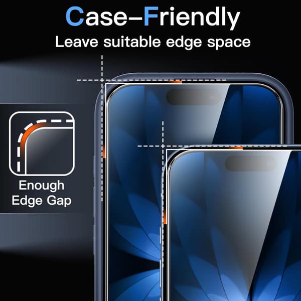 3-Pack Iphone 17 skärmskydd härdat glas premium Transparent