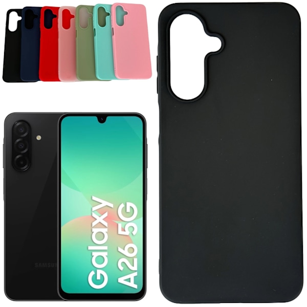 Samsung Galaxy A26 cover mobilcover silikone / TPU - VÆLG: BLACK Samsung A26