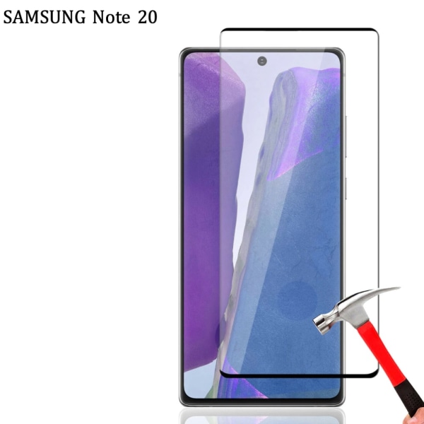 Skärmskydd Samsung Note 20/9/8 skal Galaxy - Transparent med svart ram NOTE 9