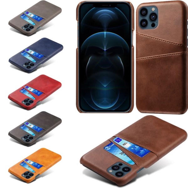 Kortholder Iphone 13 Pro Cover Mobiltelefon Taske Holder Oplader Hovedtelefoner - Blå iPhone 13 Pro