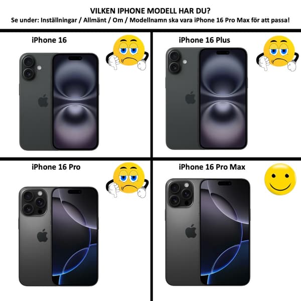 Iphone 16 Pro Max -kuori, mobiilikuori korttitaskulla BLACK  