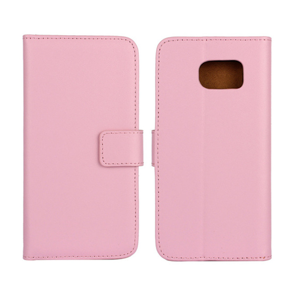 Samsung Galaxy Note9/Note8/J6 plånbok skal fodral skydd skinn - Cerise Galaxy Note 8