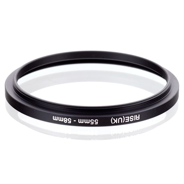 55 - 58 mm adapterring / step-up ring svart
