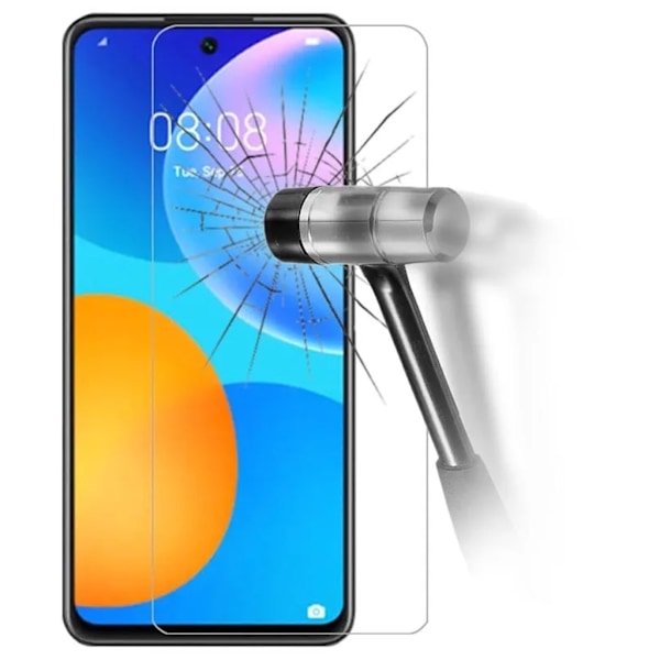 Huawei P Smart 2021 skärmskydd 9H passar skal fodral hörlurar - Transparent Huawei P Smart (2021)