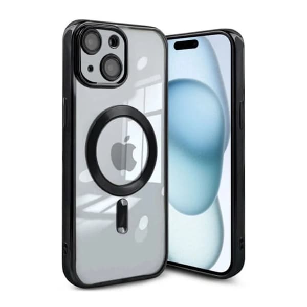 iPhone 15 MagSafe -kuori Transparent / black Iphone 15