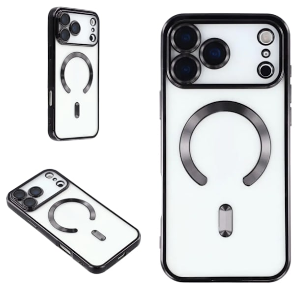 iPhone 17 Pro Max -kuori MagSafe Transparent / black Iphone 17 Pro Max