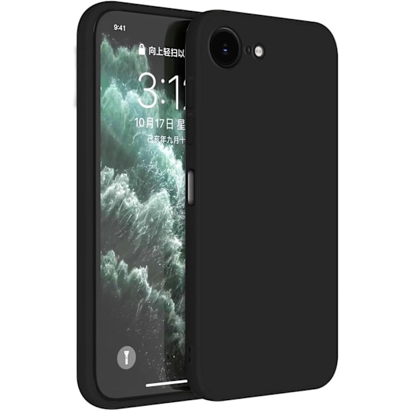 Iphone 16e skal mobilskal silikon / TPU - VÄLJ: SVART IPHONE 16E