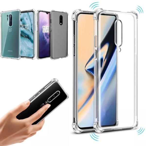 Army V3 vælg OnePlus 8Pro/8/7TPro/7Pro/7/6T skal etui beskyttelse - Transparent OnePlus 7 Pro