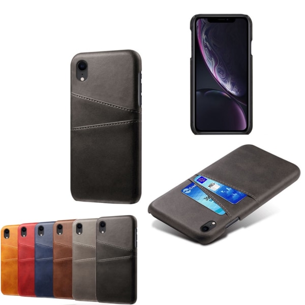 Iphone XR skal kortholder - Grey