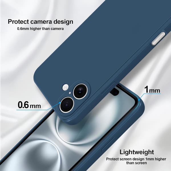 iPhone 16 Pro/ProMax/Plus skal mobilcover silikone / TPU - SORT IPHONE 16
