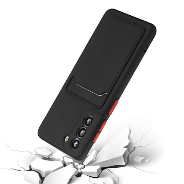 Sort kortholder etui til Samsung S22/S21/S20 FE/Ultra/Plus - Black S20 Samsung Galaxy