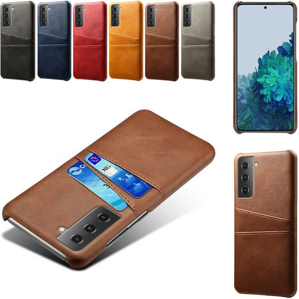 Samsung S21 Enterprise Edition cover etui beskyttelse kort vis - Lysebrun / beige S21 Enterprise Edition