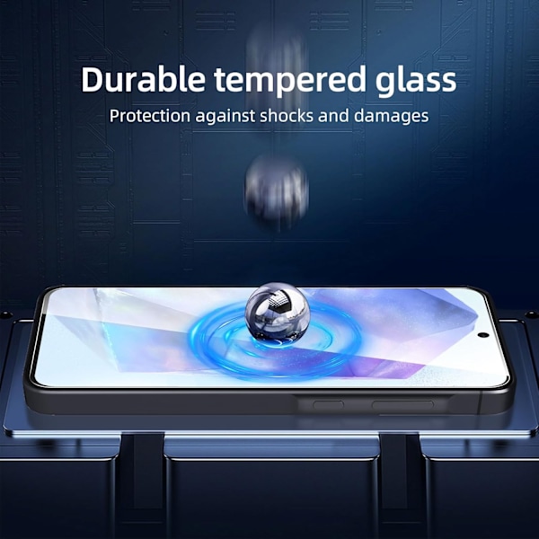 3-pakkia Samsung Galaxy A55 Tempered Glass -näytönsuojia Premium läpinäkyvä