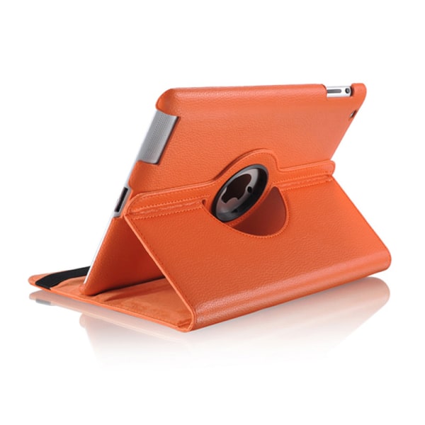 Skydd 360° rotation iPad 2/3/4 fodral ställ skärmskydd skal bag: Orange Ipad 2/3/4 från år 2011/2012 Ej Air