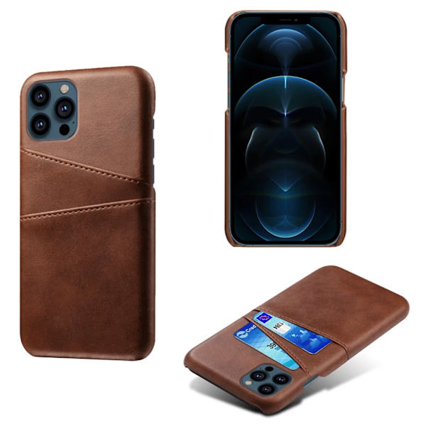 Kortholder til iPhone 13 Pro - Etui med plads til kort og kontanter Sort iPhone 13 Pro